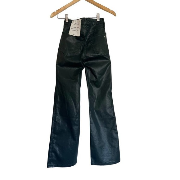 Rag & Bone Casey High Rise Ankle Flare in Coated Pine Green ✨✨HP✨✨ - Picture 4 of 16